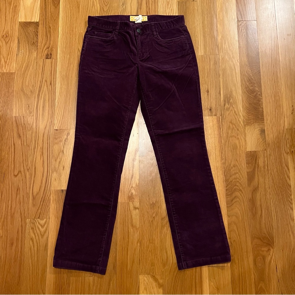 J. Crew Rich Purple Corduroy Trousers